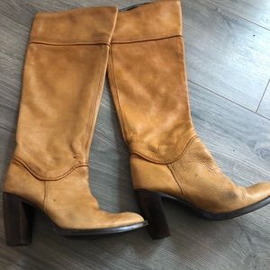 Leather soft riding boots